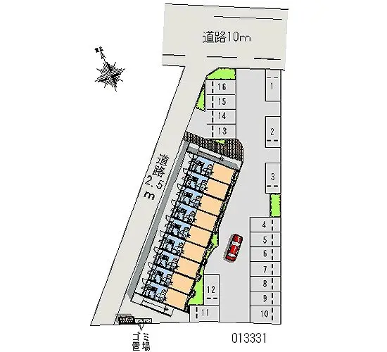 ★手数料０円★岡崎市昭和町　月極駐車場（LP）